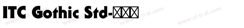 ITC Gothic Std字体转换